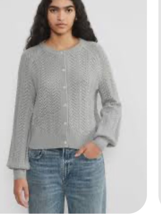 Aritzia Sweaters - Aritzia Wilfred Wool Cardigan Sweater Cardi Gray Button Gray glam chic
